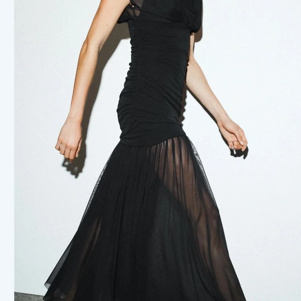 Zara Black Long Sleeve Dress - Picture 5 of 7